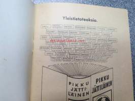 Pikku Jättiläinen, tietokirjan esite, Pikku Jättiläisen kerhon hopeamerkkivaatikukset, jäsenkortti jäsen nr 8009