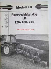 Kverneland Modell LD 120/160/240 Reselvdelskatalog -varaosakirja