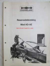 Kverneland Mod AD-AE Reservedelskatalog