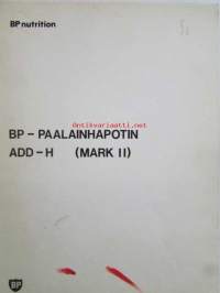 BP Nutrition BP-Paalainhapotin ADD-H (Mark II) -Käyttöhje