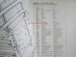 Traktoriperävaunu Velsa 95-95/3K-115-115/3K Traktorsläpvagn -käyttöohje- ja varaosakirja