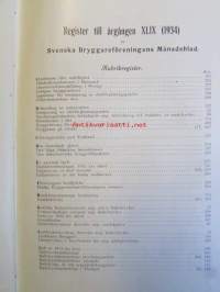 Svenska Bryggareföreningens Månadsblad - Organ för Svenska bryggareföreningen och Svenska bryggmästareförbrudet, XLIX Årgången 1934