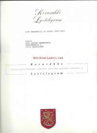 Kreivi Carl Gustaf Mannerheim  - korusähke.Insinööri Carl Gustaf Mannerheim kuoli 26. syyskuuta 2012. Hän oli aatelismies ja yksi tasavallan harvoista