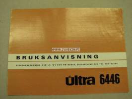 Ultra 6446 stereoanläggning -käyttöohjekirja ruotsiksi