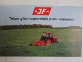 JF Tekee työsi nopeammin ja edullisemmin -Maatalouskoneiden lisävarusteiden yleisesite
