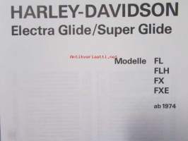 Harley Davidson Reparatur Anleitung, Electra Glide, Super Glide, 1200 ab Baujahr 1984