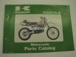 Kawasaki KDX175-B parts catalog -varaosaluettelo
