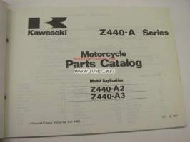 Kawasaki Z440-A (A-2, A-3) parts catalog -varaosaluettelo