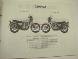 Kawasaki Z650-C (C-2, C-3) parts catalog -varaosaluettelo