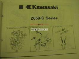 Kawasaki Z650-C (C-2, C-3) parts catalog -varaosaluettelo