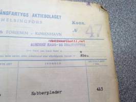 Finska Ångfartygs Aktiebolaget / &quot;Rhea&quot; -konossementti 15.4.1939