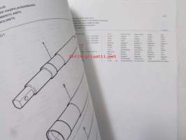 Massey Ferguson 240 Combine Parts book - Leikkuupuimurin varaosakirja, 5 kielen versio