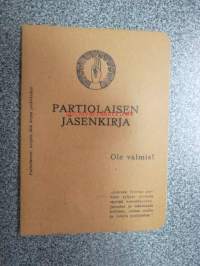 Partiolaisen jäsenkirja -käyttämätön