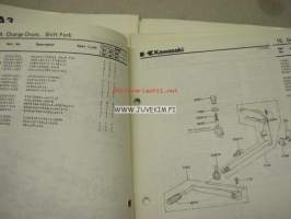 Kawasaki Z440-A A-2, A-3, A-4 parts catalog -varaosaluettelo