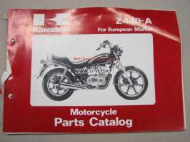 Kawasaki Z440-A A-2, A-3, A-4 parts catalog -varaosaluettelo