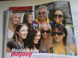 Vauhdin Maailma 2007 nr 9-10 -mm. Formuloissa tieto liikkuu laittomasti, Formula 1 GP:t Eurooppa, Iso-Britannia ja Unkari, Playboy ja Rättikauppias Flavio Briatore