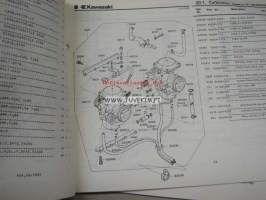 Kawasaki Z440-A A-2, A-3, A-4 parts catalog -varaosaluettelo