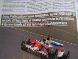 Vauhdin Maailma 2007 nr 12 -mm. F1 tallit eivät leiki Prodriven kanssaRalli kuormuri GAZ 51, Nico Rosbergin sponsokeikkalla Espanjan Valenciassa, Piinapenkissä