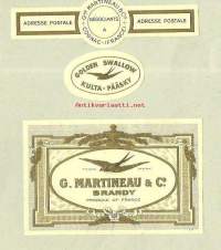 Martineau brandy   - viinaetiketti.