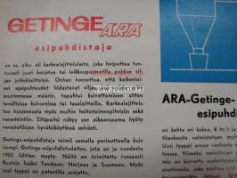 ARA Getinge viljan esipuhdistaja -myyntiesite