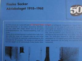 Finska Socker Ab 50-årsberättelse 1968 -vuosikertomus