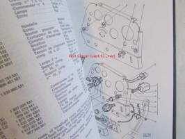 Massey-Ferguson MF 595 Parts Book -varaosaluettelo 4:llä eri kielellä.