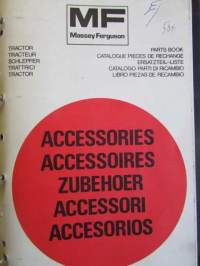Massey-Ferguson 1981 accessories -varaosaluettelo