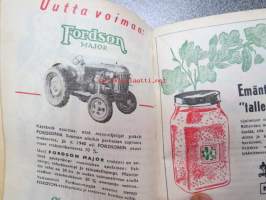 Maatalouskalenteri 1947, runsaasti mainoksia maatalouteen liittyen