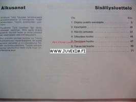 Toyota Carina -Omistajan käsikirja