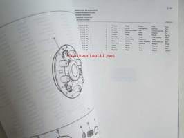 Massey-Ferguson MF 240 Combine -leikkuupuimurin varaosaluettelo / mukana päivitetyt sivut, luettelo alkaa moottorista, kuten muutkin vastaavat luettelot jatkuen