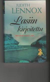 Lasiin kirjoitettu