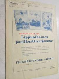 Itsenäinen Suomi 1945 nr 7-9, poliittisesta asemastamme, ulkomaankauppamme näköaloja, uusi eduskunta, Saksan talvi, retki atomimaailmaan (atomipommiasiaa) nyky