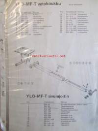 Ylö vetokoukku MF-T ja MF-T sivurajoitin -varaosakirja