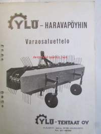 Ylö Haravapöyhin -varaosaluettelo