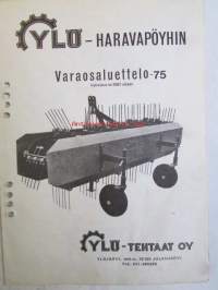 Ylö Haravapöyhin, valmistus no 5051 alkaen -varaosaluettelo -75