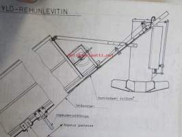 Ylö Rehunlevitin -varaosaluettelo ja Asennus- ja käyttöohje.
