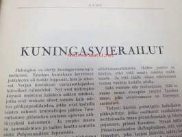 Aamu 1928 nr 5, sis. mm. seur. artikkelit; Äidin rakkaus - kirjoittanut Emil Cedercreutz, Kuningasvierailut Helsingissä - Tanska ja Norja, Keisarinna Marian eräs