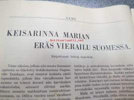 Aamu 1928 nr 5, sis. mm. seur. artikkelit; Äidin rakkaus - kirjoittanut Emil Cedercreutz, Kuningasvierailut Helsingissä - Tanska ja Norja, Keisarinna Marian eräs