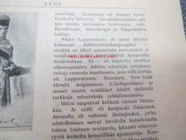 Aamu 1928 nr 5, sis. mm. seur. artikkelit; Äidin rakkaus - kirjoittanut Emil Cedercreutz, Kuningasvierailut Helsingissä - Tanska ja Norja, Keisarinna Marian eräs