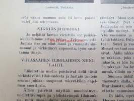 Aamu 1928 nr 5, sis. mm. seur. artikkelit; Äidin rakkaus - kirjoittanut Emil Cedercreutz, Kuningasvierailut Helsingissä - Tanska ja Norja, Keisarinna Marian eräs