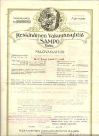 Keskinäinen Vakuutusyhtiö Sampo, Turku - Vakuutuskirja 1948