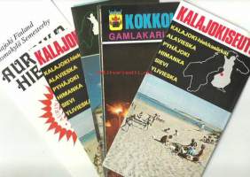 Keski-Pohjanmaan Matkailulehti 1977 ja Kokkola, Kalajoki, Pietarsaari    matkaopas  erä 5 kpl 1970-luku