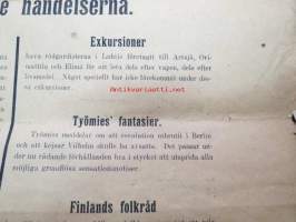 Extra Bilaga till Östra Nyland 5.2.1918 De senaste händelserna - Ställningen inne i landet - Ryska militarens hållning - Röda Gardet i Kotka hotar ym.