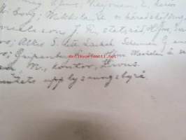Upbådsstreijk -kutsuntalakkoon v. 1901 liittyviä lentolehtisiä / kirjoitelmia ruotsin kielellä 4 kpl