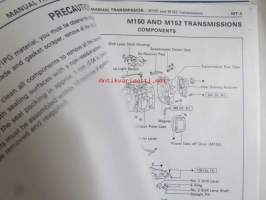 Toyota M150, M152 Transmission Repair Manual, oct. 1985 - katso tarkemmat mallitiedot kuvista