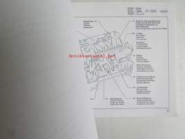 Mercedes-Benz Unimog Motor OM Modell 602 Service, Moottorin varaosakuvasto