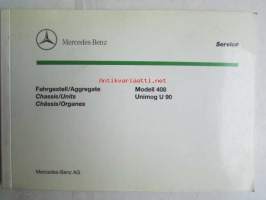 Mercedes-Benz Unimog U 90 Chassis Modell 408 Service, Rungon varaosakuvasto