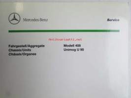Mercedes-Benz Unimog U 90 Chassis Modell 408 Service, Rungon varaosakuvasto