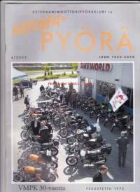 Huimapyörä, 4/2005. Veteraanimoottoripyöräklubin jäsenlehti.  Vanhat moottoripyörät ja mestarit, tinarit ja tunarit, moottorin ja vaihdelaatikon