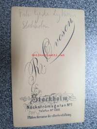Gerda Lytkens, Stockholm, Atelier R. Ovesen, Tukholma -visiittikorttivalokuva